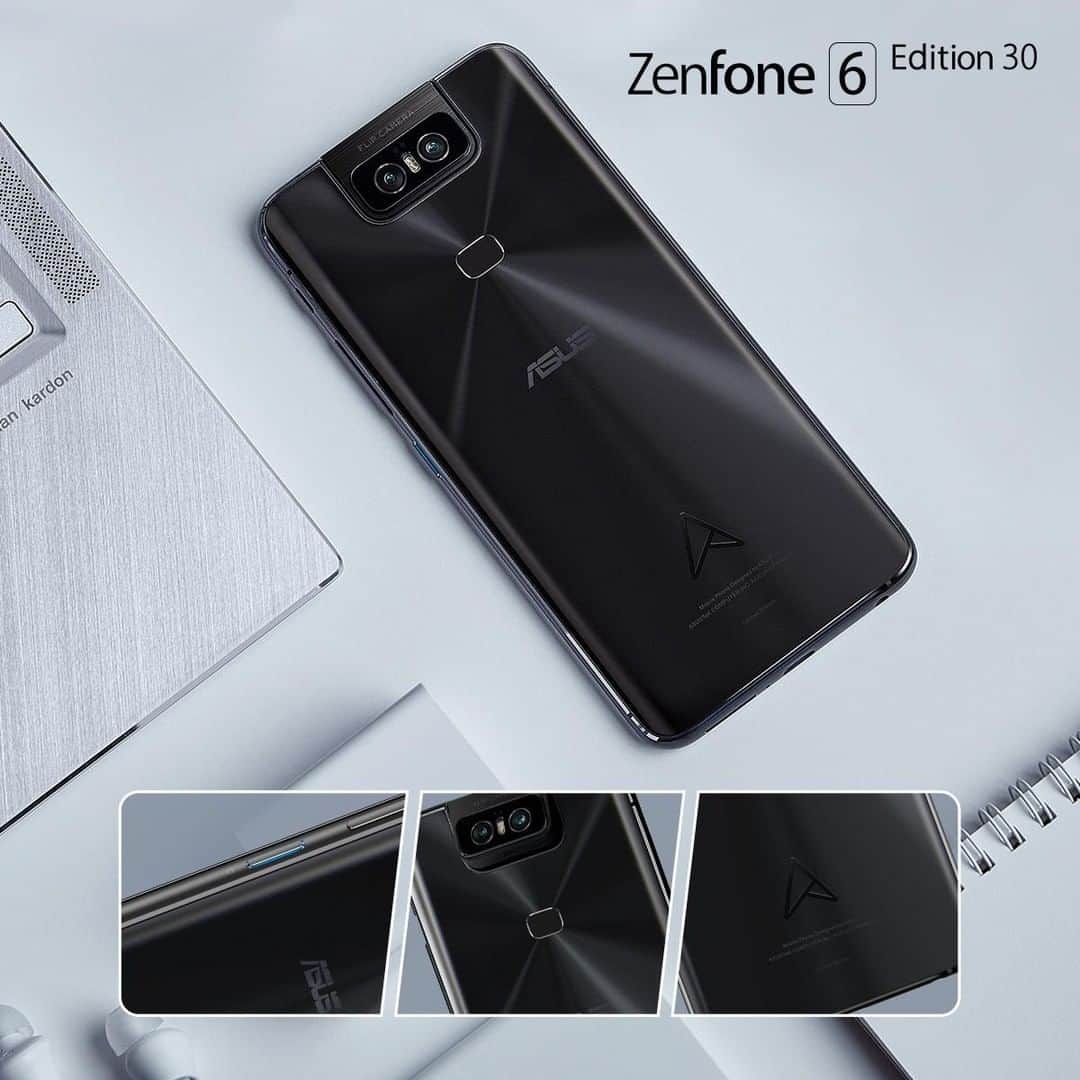 ASUSさんのインスタグラム写真 - (ASUSInstagram)「Take a closer look at some of the exclusive design details of ZenFone 6 Edition 30. The iconic concentric-circle patterning and Edition 30 logo embossed on the Matte Black cover make it a very special phone. And it's waiting for you!  #ZenFone6Edition30 #DefyOrdinary」9月23日 21時00分 - asus