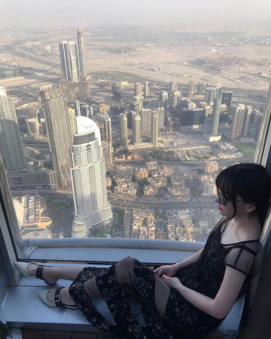 黑嘉嘉（ヘイ・ジャアジャア）さんのインスタグラム写真 - (黑嘉嘉（ヘイ・ジャアジャア）Instagram)「哈里發塔❤️全世界最高的建築物～ #vacation #dubai」9月23日 21時24分 - jiajia94526