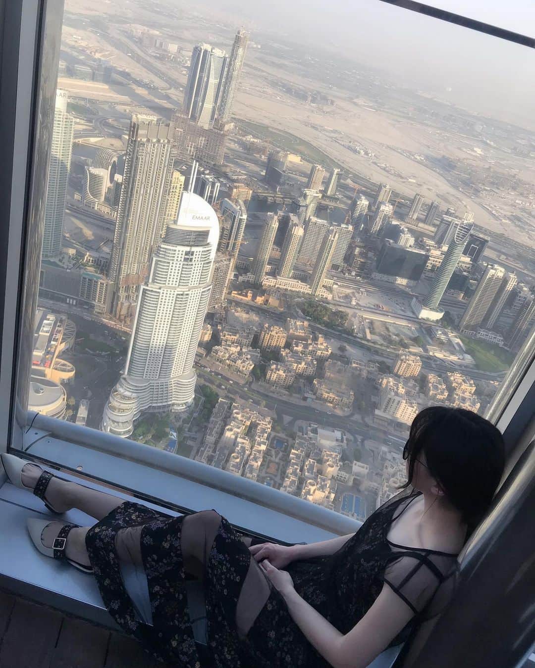 黑嘉嘉（ヘイ・ジャアジャア）さんのインスタグラム写真 - (黑嘉嘉（ヘイ・ジャアジャア）Instagram)「哈里發塔❤️全世界最高的建築物～ #vacation #dubai」9月23日 21時24分 - jiajia94526