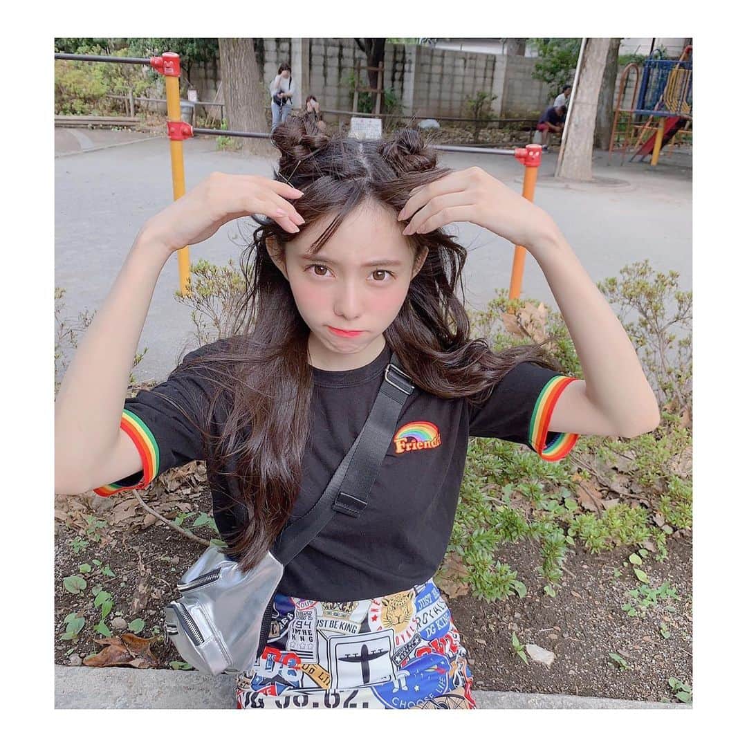 大森莉緒さんのインスタグラム写真 - (大森莉緒Instagram)「・ ・ 今日は、お仕事終わった後に れいあと遊びに行ってきたよ😋❤ ・ ・ お昼は、新大久保でチーズビビンバ食べた〜🇰🇷🤤 ・ 新宿でプリクラ撮って✌️ 原宿でタピオカ飲んで🐷 ・ JK満喫したよ😁 ・ ・ 沢山歩いたけど、楽しい一日でした☺︎💗 ・ ・ #大森莉緒 #おーりお #おりおんず #猪子れいあ #ラストアイドル #新大久保 #新宿 #原宿 #大食い #韓国 #ビビンバ #タピオカ #タピ活 #モッチャム #korea #instagood  #rainbow」9月23日 21時41分 - rio.ohmori