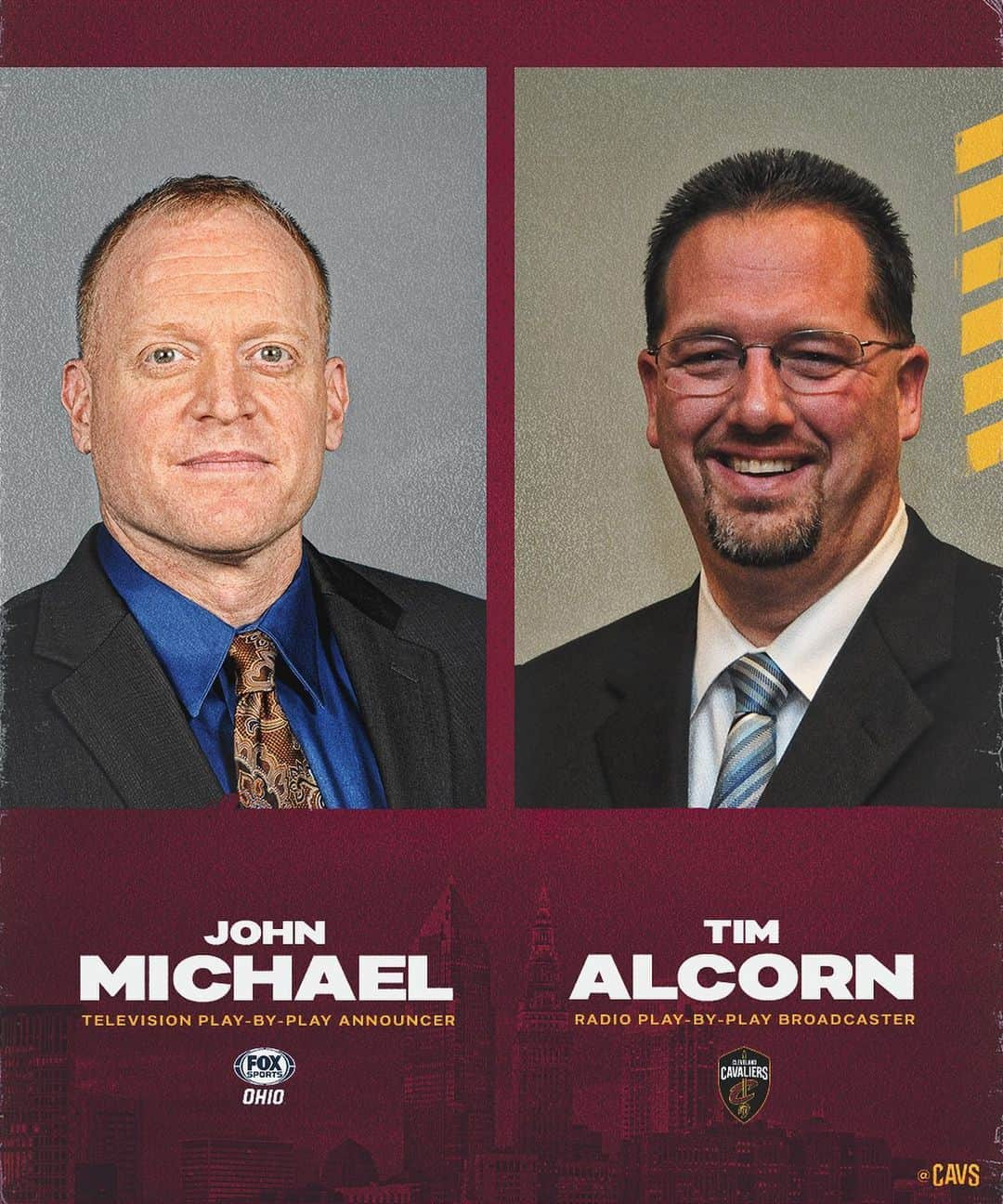 キャブスさんのインスタグラム写真 - (キャブスInstagram)「NEWS: Northeast Ohio sportscaster Tim Alcorn joins the Cavs as radio play-by-play broadcaster, as John Michael transitions to the role of TV play-by-play announcer on @foxsportsoh 🏀 🎙 📺」9月23日 23時02分 - cavs