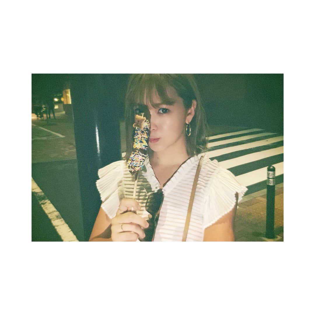 藤田ニコル（にこるん）さんのインスタグラム写真 - (藤田ニコル（にこるん）Instagram)「お祭りいってきた。 チョコバナナ食べた。」9月23日 23時35分 - 2525nicole2