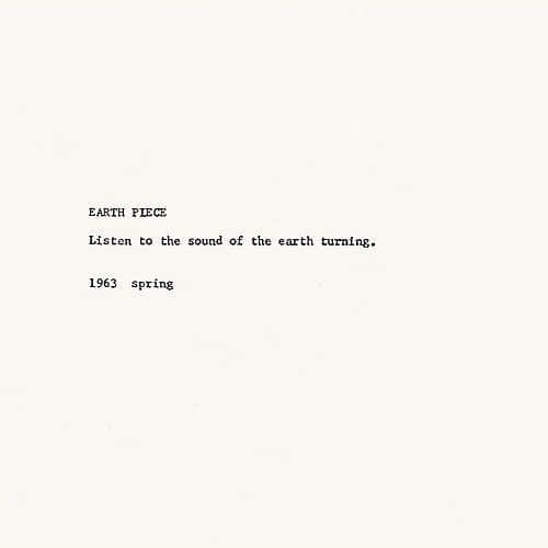 オノ・ヨーコさんのインスタグラム写真 - (オノ・ヨーコInstagram)「EARTH PIECE Listen to the sound of the earth turning. 1963 spring  Let’s create a better world together. love, yoko  #ActNow #ClimateAction #ArtforGlobalGoals @ART2030org」9月24日 1時47分 - yokoono