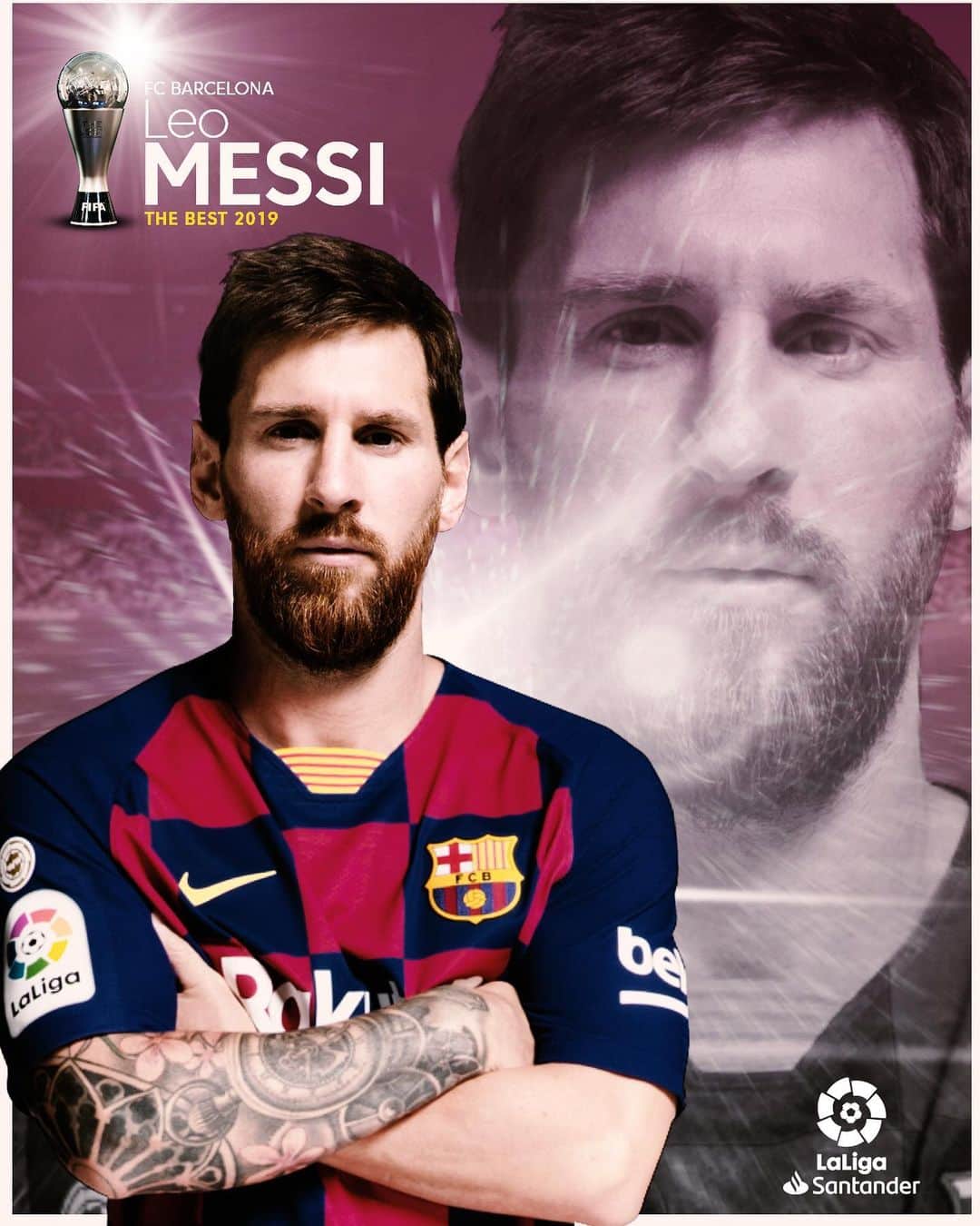 LFPさんのインスタグラム写真 - (LFPInstagram)「👑🏆 @leomessi is THE BEST 2019! CONGRATULATIONS! 👏🏻👏🏻 • #Messi #Barça #TheBest #LaLigaSantander #TheBestAwards」9月24日 4時57分 - laliga