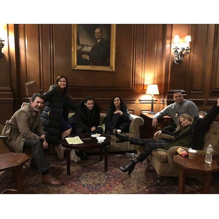 ハルストン・セイジのインスタグラム：「IT’S PRODIGAL SON PREMIERE NIGHT! I love this cast. I’ve been so excited to get up and go to work with them every morning. We’re on FOX at 9pm!」