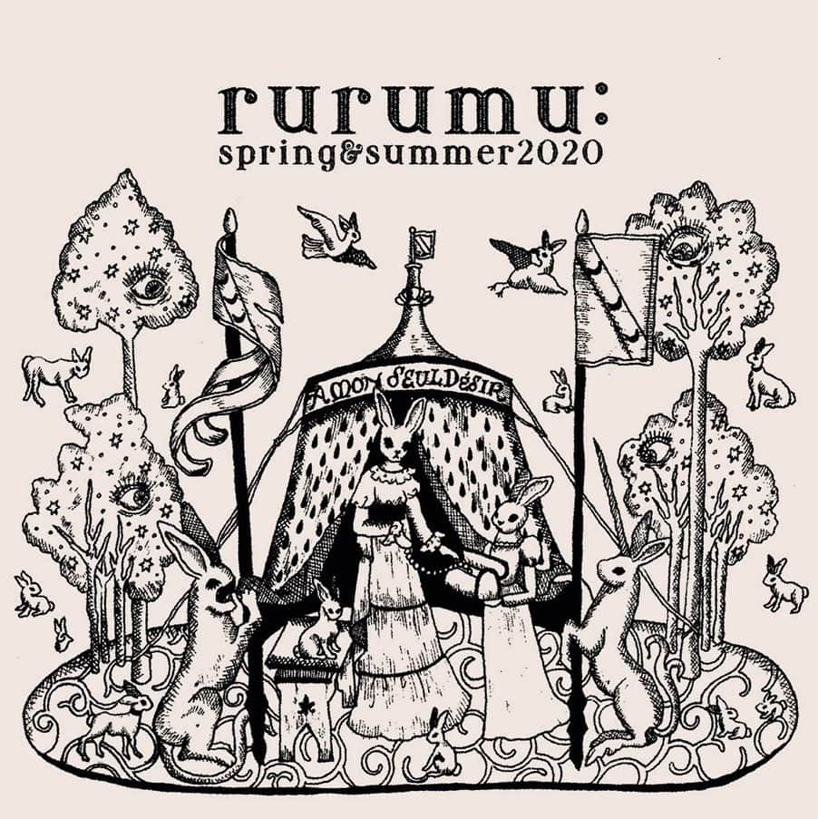 東佳苗さんのインスタグラム写真 - (東佳苗Instagram)「rurumu: 🐇spring & summer 2020🐇 ♡受注会のご案内♡  詳細についてはプロフィールから特設ページをご覧くださいませ . 【福岡】 at SPACE_iDE 10/26(土) - 10/28(月) 13:00 - 20:00 最終日のみ13:00 - 18:00 ※前回までと会場が異なりますのでご注意ください。 . 【東京】 at KATA 11/6(水) - 11/11(月) 13:00 - 20:00 最終日のみ13:00 -19:00 ※11月9(土)・11月10日(日)の2日間はご予約制です。 . 【名古屋】@boys_in_the_band at ILLEST 11/16(土) - 11/18(月) 12:00 - 20:00 ※会場はboys in the bandさんではなくILLEST(イレスト)さんです。 . 【京都】 at Bijuu Space B 11/23(土) - 11/25(月) 11:00 - 18:00 最終日のみ11:00 - 17:00 . 【Web Order】 11/10(日) - 12/1(日) ※受注開始/終了時間は後日Twitter・Instagramにてお知らせいたします。 . ⚠️展示受注会はご注文時商品代金の30%を内金としてお支払いいただきます。 ⚠️WEB受注はご注文時全額お支払いいただきます。 ⚠️ 東京会場でのご予約についての詳細は後日Twitter・Instagramにてお知らせいたします。  基本的には在廊出来るようにはしますので、是非皆さまのお越しをお待ちしております🐇💕 art work by @haruneh  #rurumu #rurumu2020ss #linkinbio👆」9月24日 13時51分 - usagi_kanae