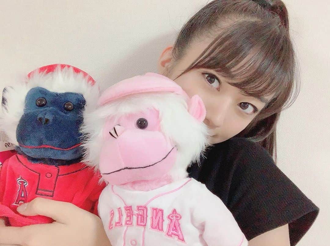 牧野真莉愛さんのインスタグラム写真 - (牧野真莉愛Instagram)「♡ ♡ ✨RALLY TIME！✨ ラリーモンキー🐵🐵💕まりあの つづく ♡ ♡  #rallymonkey #ラリーモンキー #Angels #mlb  #モーニング娘19 #morningmusume19」9月24日 22時56分 - maria_makino.official