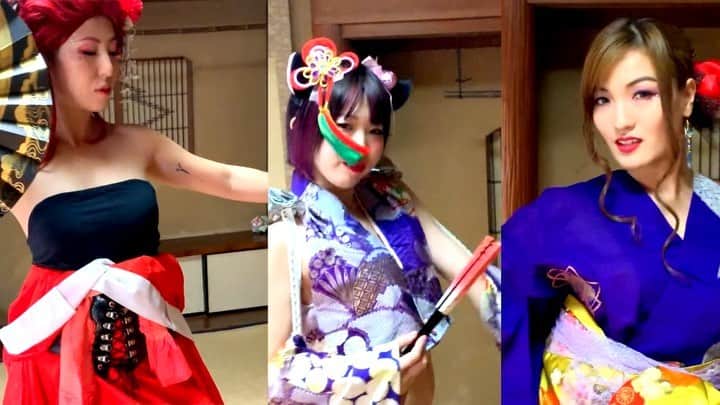 RINGOのインスタグラム：「🍣🍣🍣 TERITAMA新作動画 youtubeにアップされました❗️❗️🥚 https://youtu.be/5kB7F02VkgM (プロフィールページのストーリーズまとめのTERITAMAのとこからリンクとべます✋🏻) • シンガポール在住のShowNing @djtomu_aka_showning さんの曲とコラボさせてもらったやつで 前回もアップしてるんですが 今回のはShowNingさんの編集バージョンです✨ めちゃーくちゃかっこいい💖 • RINGO的にはダンスよりも顔芸がたくさん抜かれてるので そこをたくさん観てほしいw • ぜひyoutubeでフルバージョン観てね💖 • hi— we are TERITAMA🇯🇵 this is our new video✨ pls check full version at youtube channel. music and edit by @djtomu_aka_showning  we hope you’ll enjoy our video😍 • Nippon Electro Groove-ShowNing (Performance by TERITAMA) https://youtu.be/JPCt5n6ofLU • Music:【Nippon Electro Groove - ShowNing】 • Now available on iTunes, Spotify, Amazon Music, and more! • #showning #TERI_TAMA #てりたま •」