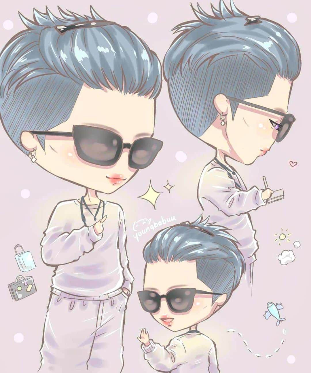 雅-MIYAVI-さんのインスタグラム写真 - (雅-MIYAVI-Instagram)「💫#MIYAVIFanArt #Repost @youngbabuu ☆ @miyavi_ishihara airport style when arriving in BKK is a #Mood 😁  _ Happy #MuffinMonday🍩 #MiyaviMonday everyone. 😊 _ #MiyaviFanart #CoMyvDoodles」9月24日 14時07分 - miyavi_ishihara