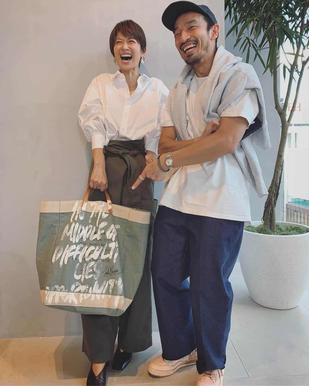 畑野ひろ子さんのインスタグラム写真 - (畑野ひろ子Instagram)「今回、沢山お世話になっています @anekawa1007 さんのマーケットバッグが可愛すぎて😍」9月24日 15時14分 - hiroko_hatano_