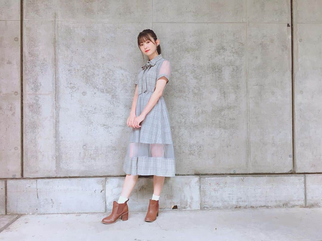 熊沢世莉奈さんのインスタグラム写真 - (熊沢世莉奈Instagram)「👗🖤 ✽+†+✽――✽+†+✽――✽+†+✽―― . どタイプのワンピース♡♡ 形が可愛くて一目惚れでした😍 こういう形のワンピース大好きです❤️ ✽+†+✽――✽+†+✽――✽+†+✽―― #ワンピース #チェックワンピース #7things」9月24日 16時11分 - kuma_0417