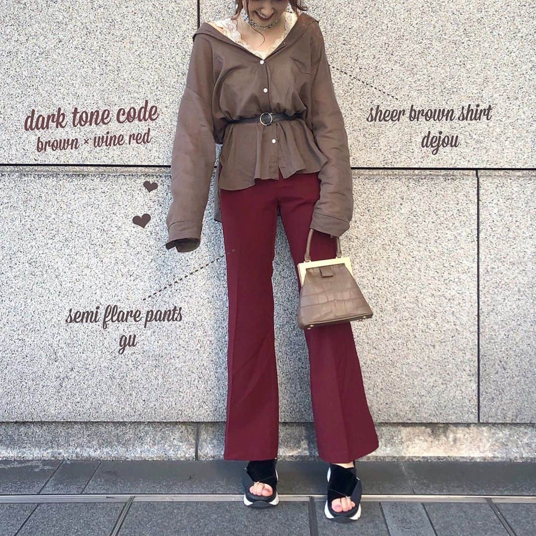 Patra Magazineさんのインスタグラム写真 Patra Magazineinstagram 9 24 ボルドーの上手な取り入れ方 インパクトのある ボルドー は秋コーデの差し色にぴったり ボルドー を大胆に取り入れたオシャレ上級者コーデに挑戦してみて