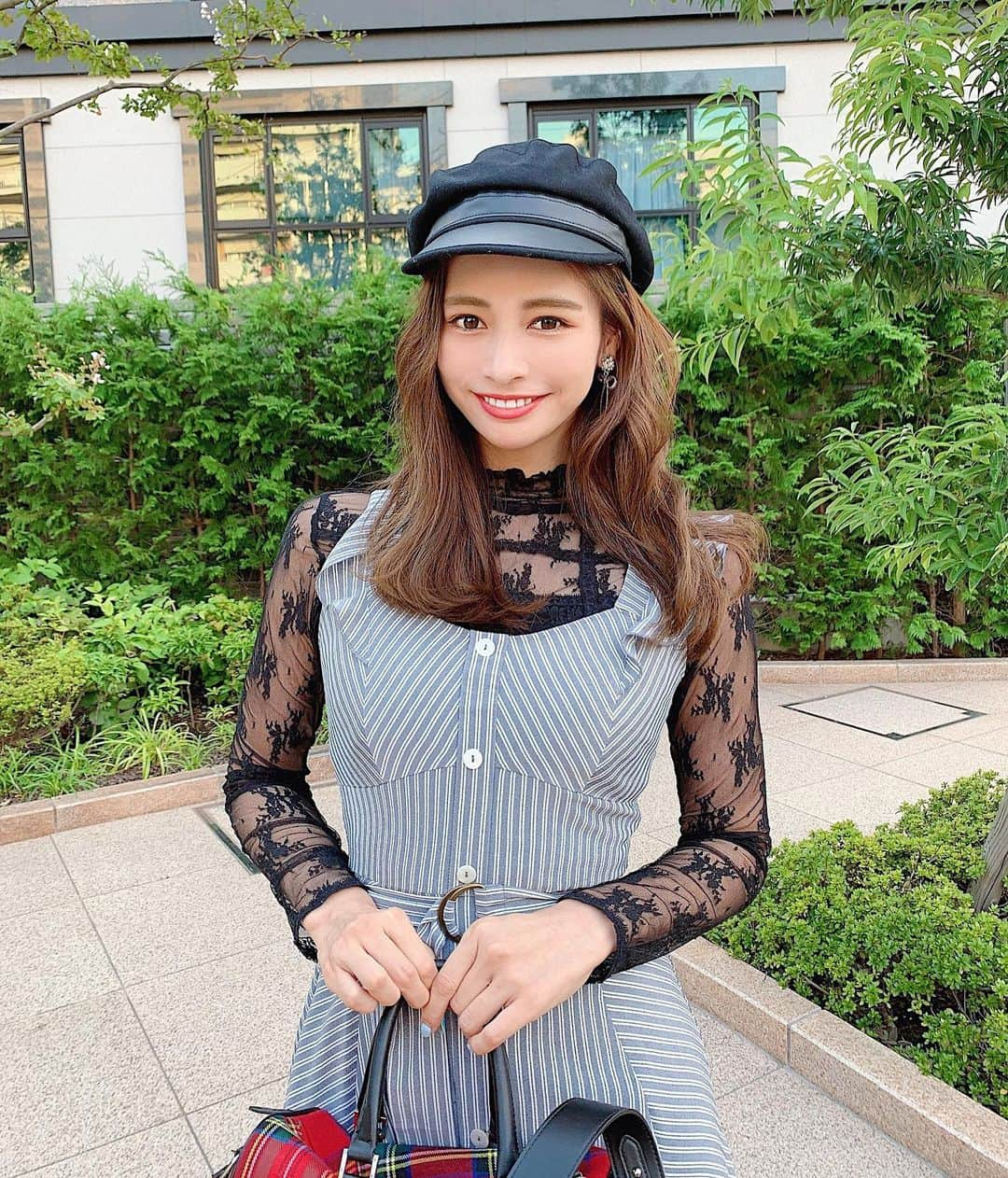 得あゆさんのインスタグラム写真 - (得あゆInstagram)「秋服も似合うね🍠❤️ って言われたい(妄想) #女は可愛がられて可愛くなる #自分の大切な人にポジティブな言葉をかけてあげてほしい #太っても今が可愛いよって言って欲しい笑 ・ ・ ・ ・ ・ ・ ・ ・ ・ #秋#秋服#ワンピ#ワンピース#サンダル#バッグ#チェック#帽子#ベレー帽#コーデ#大人コーデ#オトナ女子#大人可愛い#インスタ映え#カメラ女子#ファッション#スタイル#モデル#ヘアスタイル#bag#check#béret#style#japanesegirl#autumn#onepiece#coordinate」9月24日 20時14分 - tokuayu819