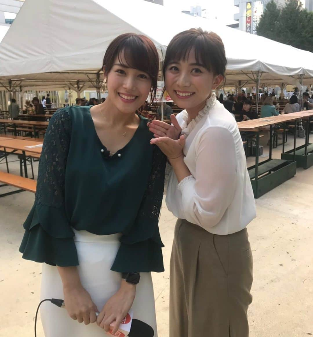 鷲見玲奈さんのインスタグラム写真 - (鷲見玲奈Instagram)「. 先日よじごじの中継先で、テレビ朝日の山本雪乃アナウンサーに会いました✨ 5年ぶりくらいに会った雪乃ちゃんは、私を見るなり全力で手を振り駆け寄ってきて、その姿が可愛いのなんの🥺 . ばったり会えて嬉しかったです☺️ . . #テレビ朝日アナウンサー #山本雪乃 ちゃん」9月24日 21時04分 - sumi__reina