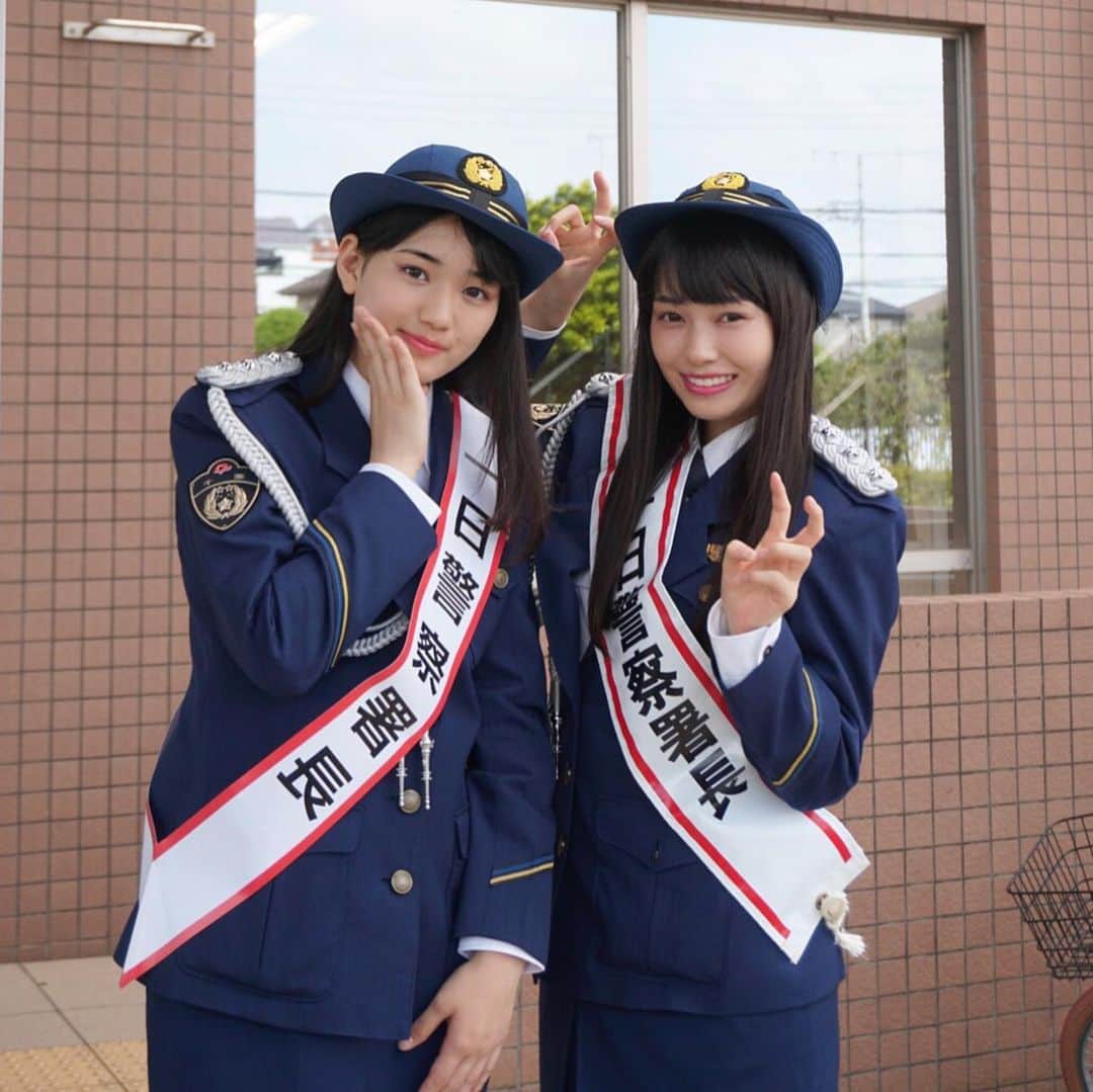 のインスタグラム：「習志野警察署長やらせて頂きました^_^  悪いことしたら捕まえちゃうからね^_^  #滝口きらら #ゑんら」