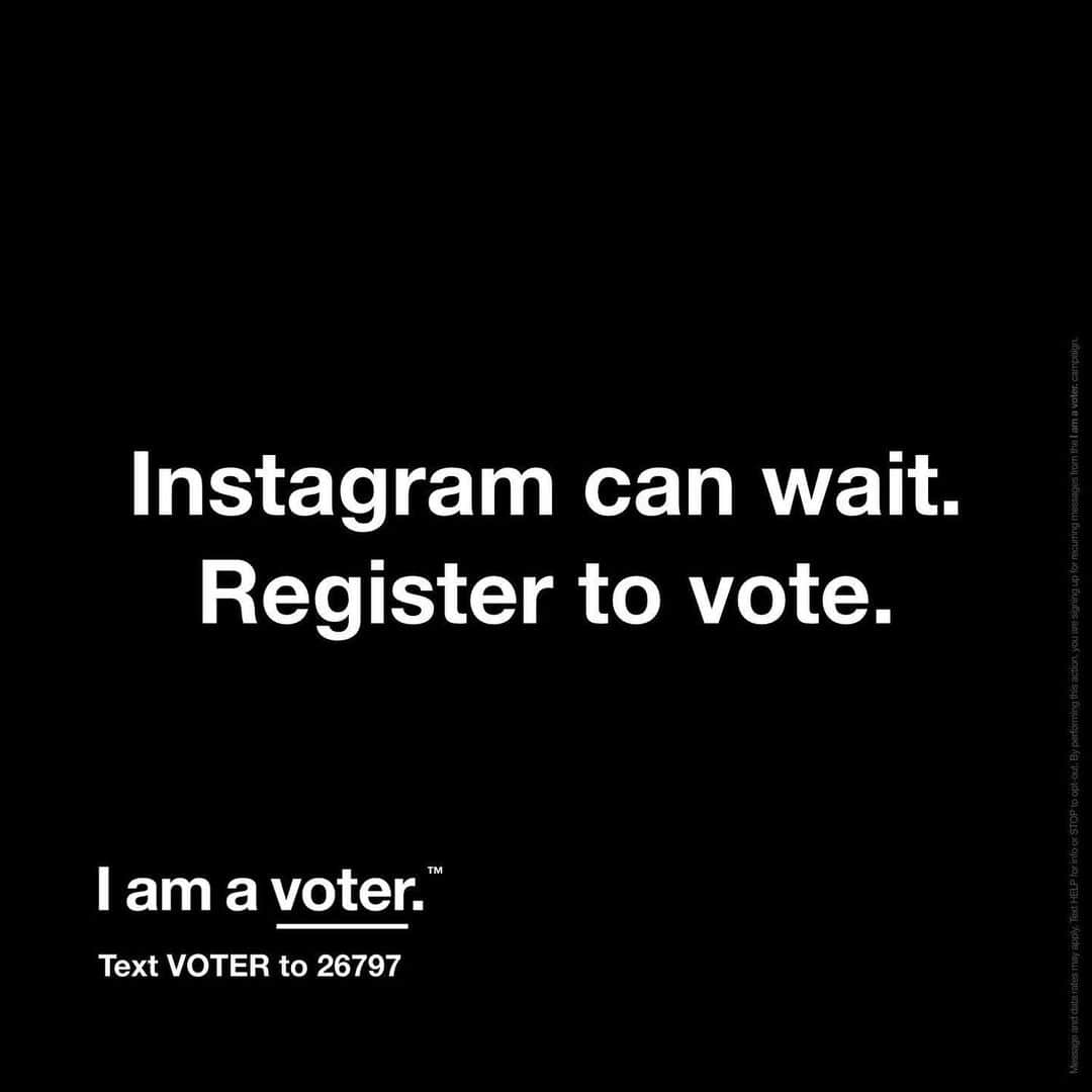 リンキン・パークのインスタグラム：「Today on National Voter Registration Day, text VOTER to 26797 to make sure you are registered to vote and to receive important election information. #iamavoter」