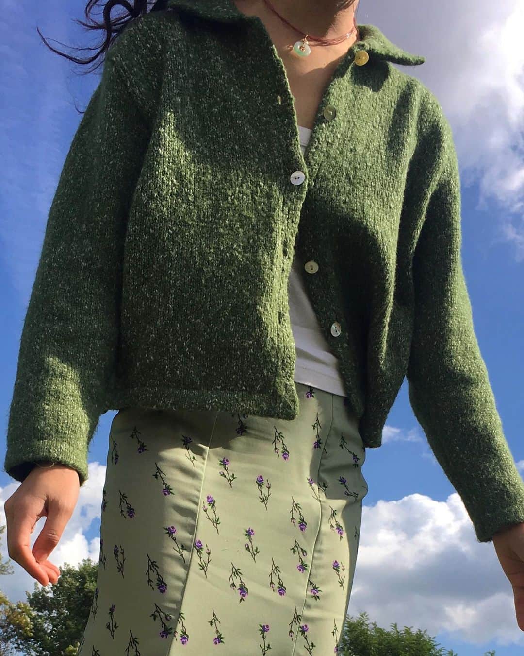 UNIFのインスタグラム：「ⅅoze Ѕweater .。.*・°Ꮗist Skirt .。.*・°☆」