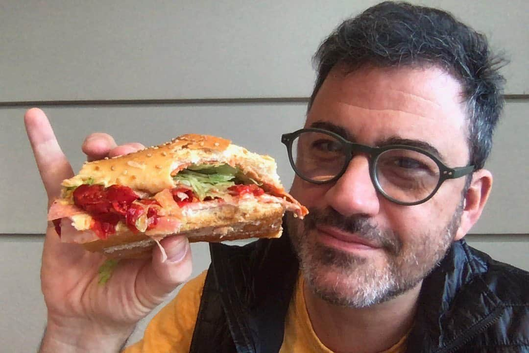 ジミー・キンメルさんのインスタグラム写真 - (ジミー・キンメルInstagram)「Brooklyn lunch #3: Classic Italian Combo from @Defontes1922」10月24日 2時40分 - jimmykimmel