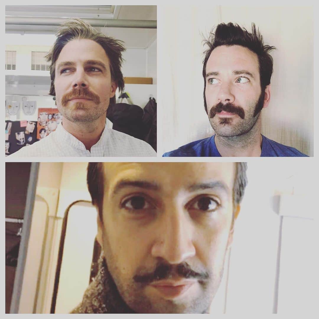 コリン・ドネルのインスタグラム：「Apparently a memo was sent • • • #mustache #Arrow #AmostFamous #HisDarkMaterials #linmanuelmiranda」