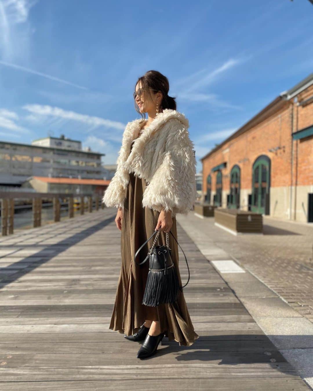 CASA エーテル FLINE ボリュームエコファーコート 