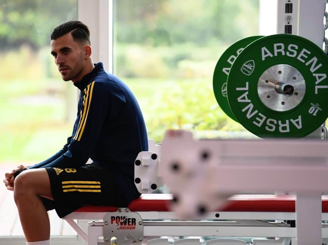 アーセナルFCさんのインスタグラム写真 - (アーセナルFCInstagram)「👀Focus ⁠ ⁠ #Arsenal #Dani #Ceballos #Spain #UEL #training #preparation #gym」10月24日 6時50分 - arsenal