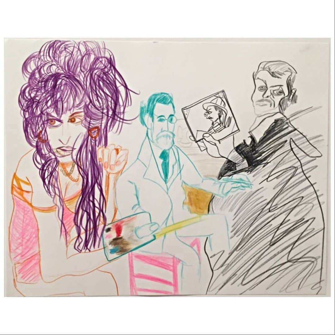 マット・ディロンさんのインスタグラム写真 - (マット・ディロンInstagram)「Rachel Harrison drawings of Amy Winehouse. A full scale survey, 25 years of Rachel’s work, is up and running at the Whitney museum of American Art. “LIFE HACK” 💪🏼 #rachelharrison #amywinehouse #lifehack @whitneymuseum_」10月24日 9時17分 - mattdillon
