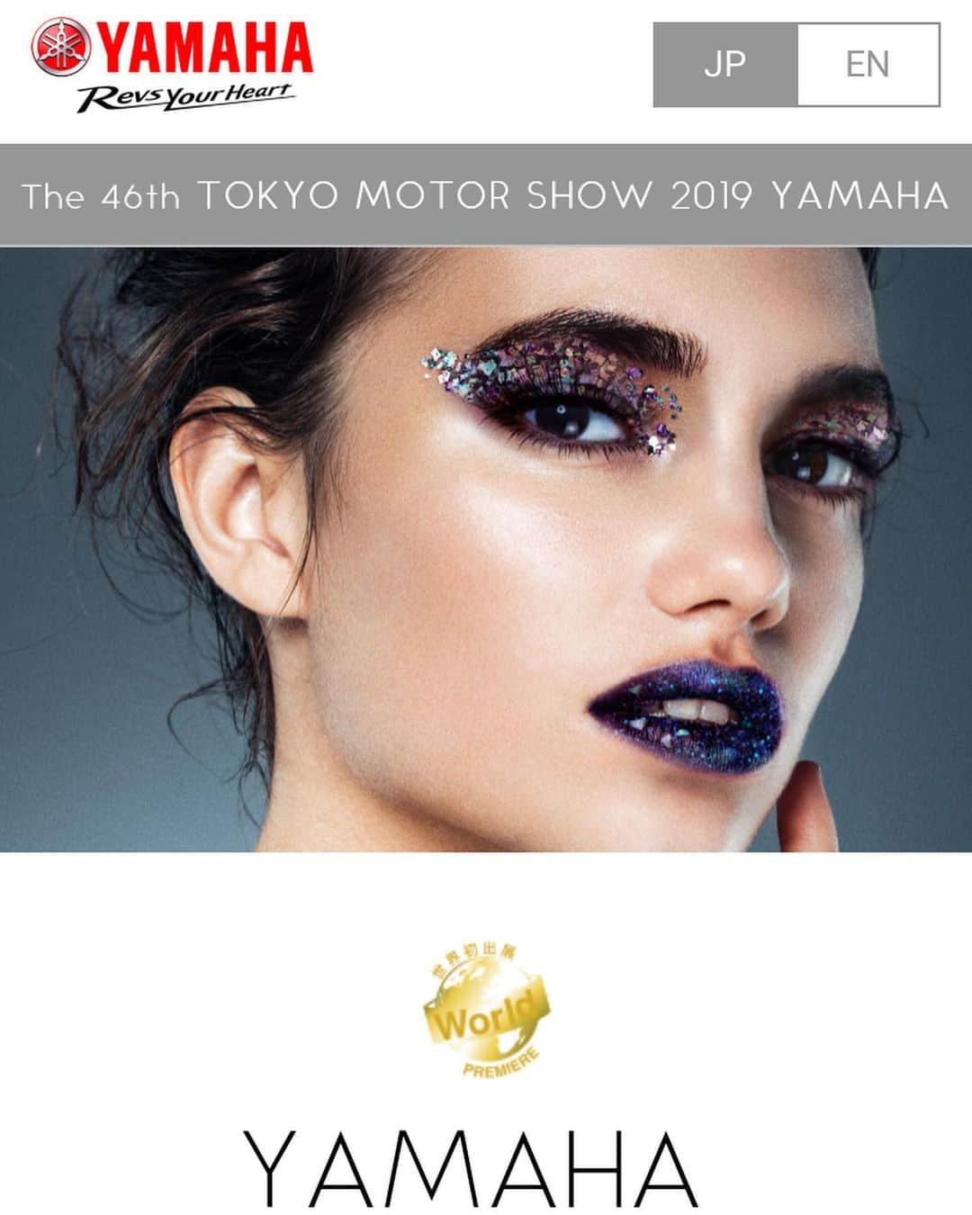 YUKI TAKESHIMAさんのインスタグラム写真 - (YUKI TAKESHIMAInstagram)「東京モーターショー2019にて ヤマハのブースでそれぞれのバイクやドローン、電動機などに合わせたバーチャルメイクを監修させて頂きました。  https://global.yamaha-motor.com/jp/showroom/event/tokyo-motorshow-2019/  @yamaha_bike  #tokyomotorshow  Thanks my team #yukimaketeam  @cocotommyy  @ttoomooii  #yamaha」10月24日 9時32分 - yukimake