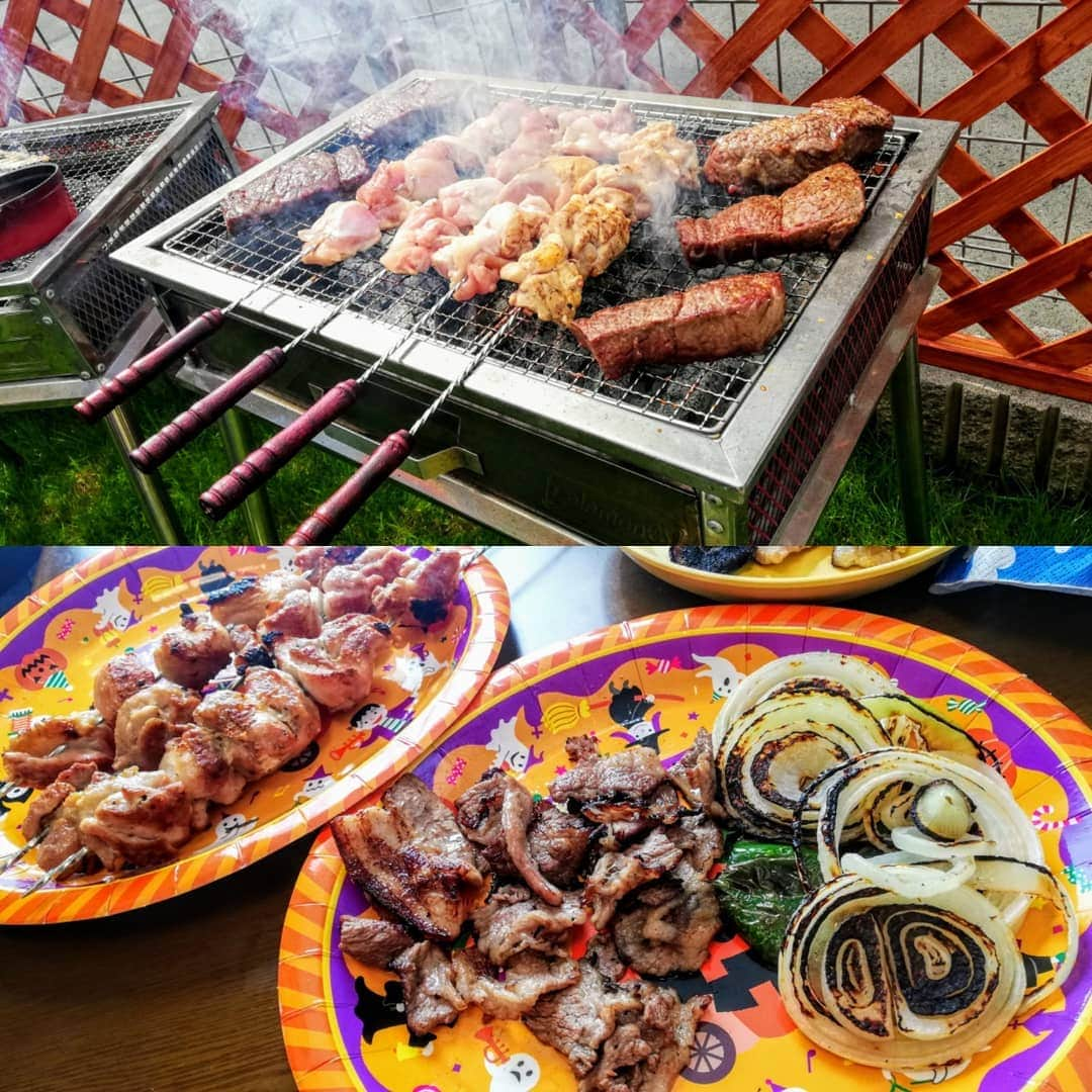 REIKAさんのインスタグラム写真 - (REIKAInstagram)「. Halloween BBQ🎃👻🍖 . . #ハロウィン #halloween  #happyhalloween  #BBQ #仮装 #バーべキュー」10月20日 13時25分 - reika_japan