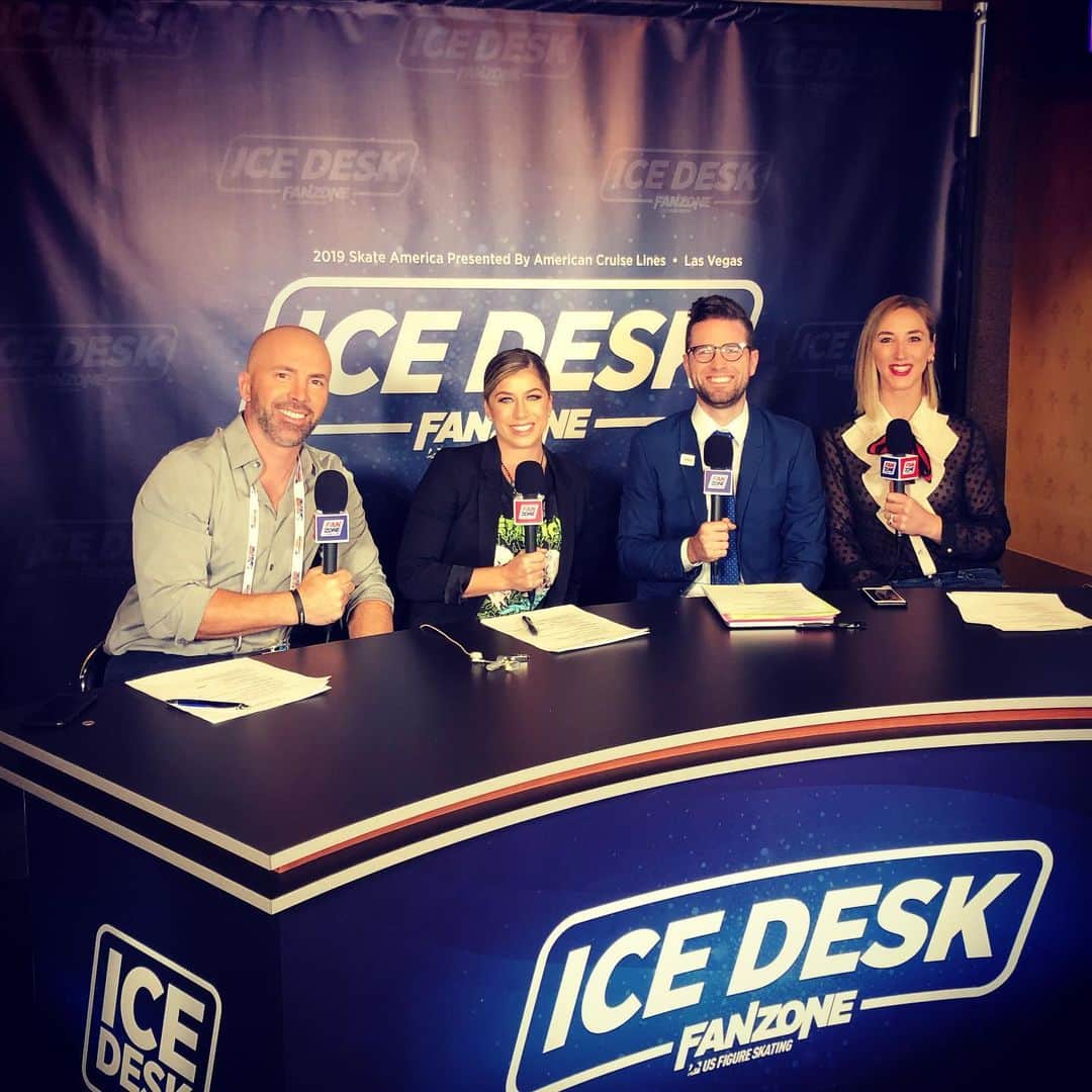 シネイド・ケアーのインスタグラム：「#skateamerica #icedesk Workin’ it in Vegas😎🎉 Come find us at section 110🤗」