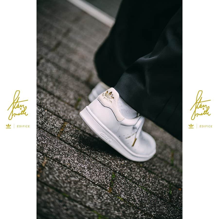 EDIFICEさんのインスタグラム写真 - (EDIFICEInstagram)「【adidas STANSMITH RECON - STAFF STYLE SAMPLE - 】﻿ ﻿ - 様々なスタイルに溶け込む靴を -﻿ ﻿ EDIFICEとIENAが〈アディダス オリジナルス（adidas Originals）〉との協業によって作り上げた 一足の靴は、そんな想いから生まれました。﻿ ﻿ 定番なモデルでありながらも、ゴールドをアクセントにした飽きのこないデザインは 永く、そして気付いた時にふと手にしている特別な靴と呼べる存在。﻿ ﻿ 今回は、EDIFICEとIENAのスタッフが各々のお気に入りのスタイリングに 取り入れたコーディネートスナップでご紹介していきます。﻿ ﻿ 詳しくはプロフィール🔗よりご覧下さい。﻿ ﻿ ﻿ ﻿ ﻿ model @ommaatt  @g.numa ﻿ ﻿ ﻿ ﻿ ﻿ ﻿ ﻿ ﻿ #edifice #iena #adidas #stansmith #exclusive #stansmithrecon #sneakers #sneakerlover #newkicks #lowcutsneaker #leathersneaker #shoesaddict #shoestagram #kicks #kickstagram #shoeslovers #minimaldesign #simpledesign #shoesaholic #shoefashion #sneakeraddict #sneakerheads #mensshoes #mensfashion #mensstyle #menwithclass #エディフィス別注 #アディダス #スタンスミス」10月20日 12時31分 - edifice.jp