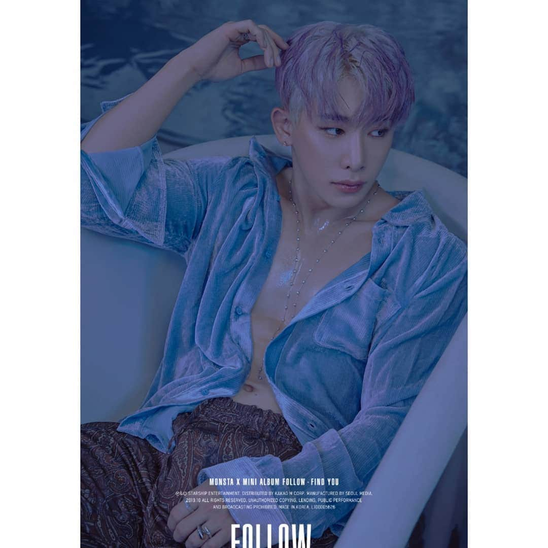 Monsta Xさんのインスタグラム写真 - (Monsta XInstagram)「MONSTA X MINI ALBUM "FOLLOW" : FIND YOU ⠀ 2019.10.28 RELEASE ⠀ 📌 #CONCEPT_PHOTO - 3 #원호 #WONHO #기현 #KIHYUN #형원 #HYUNGWON ⠀ #몬스타엑스_컴백 #몬스타엑스 #MONSTAX #FOLLOW #FIND_YOU #MONSTAX_FOLLOW #몬스타그램 #MONSTAGRAM」10月20日 22時05分 - official_monsta_x