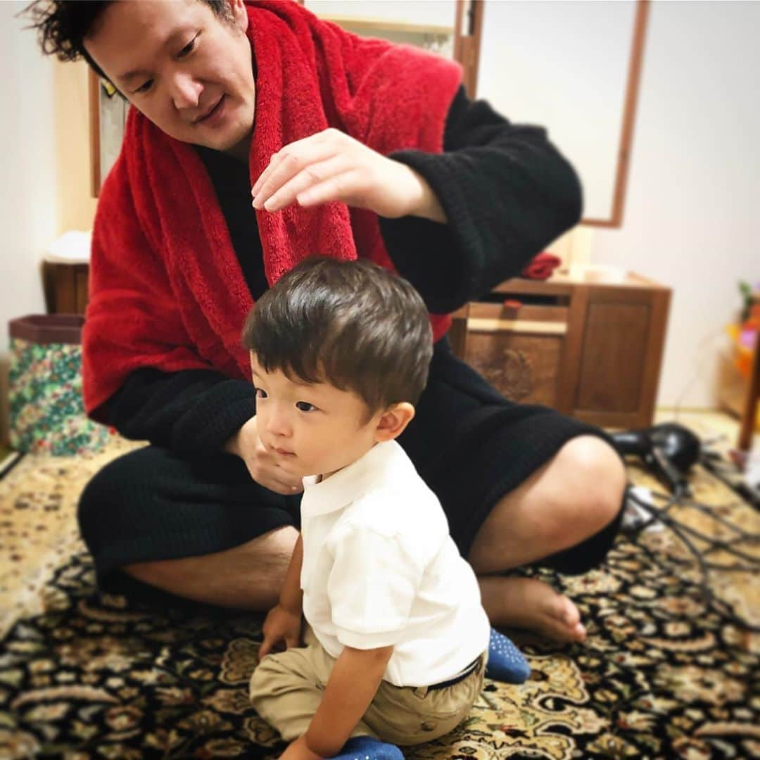 中村獅童さんのインスタグラム写真 - (中村獅童Instagram)「獅童と陽喜  #楽屋 #陽喜 #獅童」10月20日 22時10分 - shido_nakamura