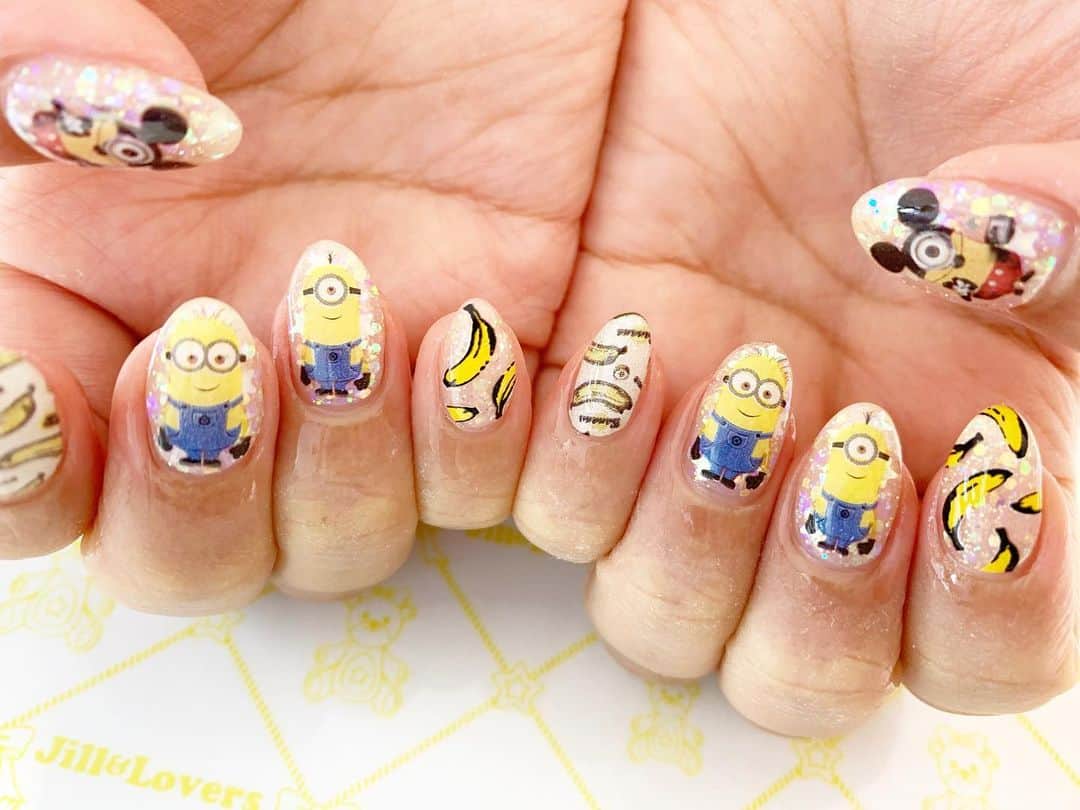 Jill&Loversさんのインスタグラム写真 - (Jill&LoversInstagram)「🍌🍌🍌 #jillandlovers #nail #nailart #paragel #gelneil#gel #ネイル #ネイルアート #me #look #love #かわいい」10月20日 22時19分 - jillandlovers