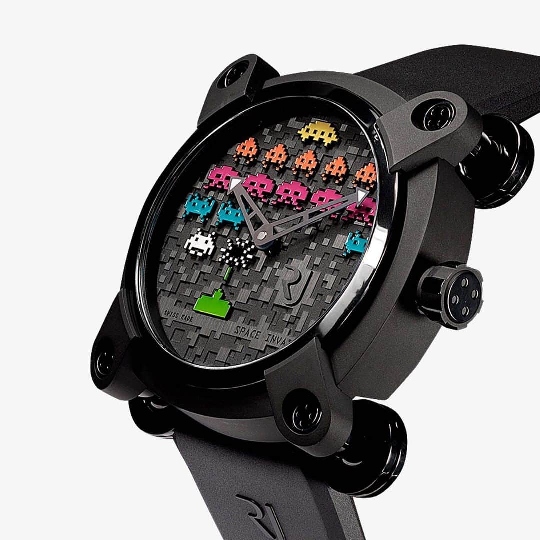 HYPEBEASTさんのインスタグラム写真 - (HYPEBEASTInstagram)「@hypebeastsyle: Swiss timepiece manufacturer @rjxwatches has unveiled a brand-new Moon Invader Space Invaders Pop 46mm wristwatch. This unique and playful watch combines various elements of the retro video game Space Invaders. Hit the link in bio for full details on the RJ Watches Moon Invader Space Invaders Pop 46mm, and pick one up from @brownsmens for $15,700 USD.⁠⠀ Photo: Browns」10月20日 22時38分 - hypebeast