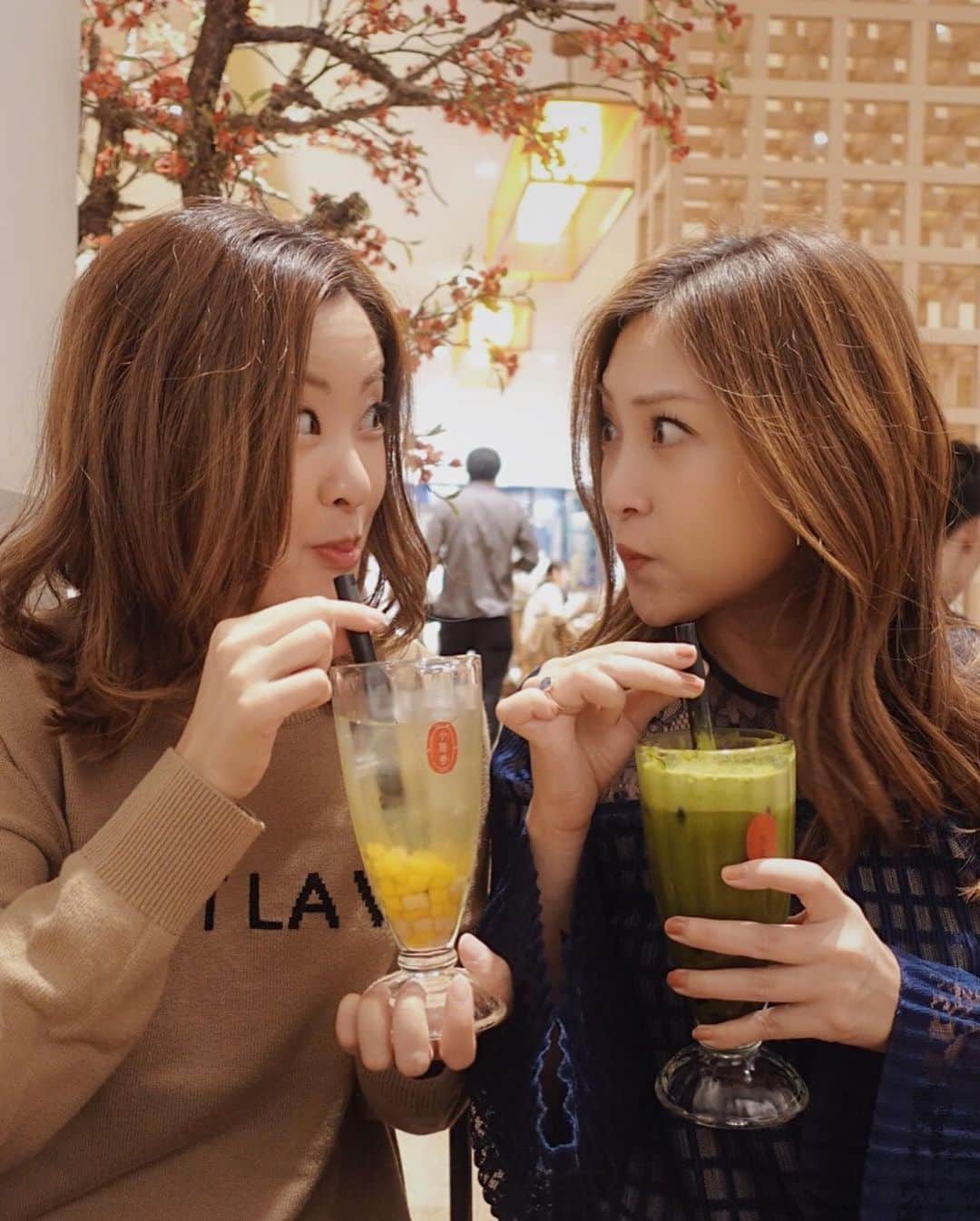 辰巳奈都子さんのインスタグラム写真 - (辰巳奈都子Instagram)「Sis day🥰💕妹と台湾カフェ〜🥤 ・ ・  美味しいと必ず見つめ合います笑👀⚡️⚡️⚡️ それも、何故か変顔で…😂 ・ ・#sis#younger#sister#cafe#tapioca#tea#taiwan#tokyo#ginza」10月20日 23時06分 - tatsumi_natsuko