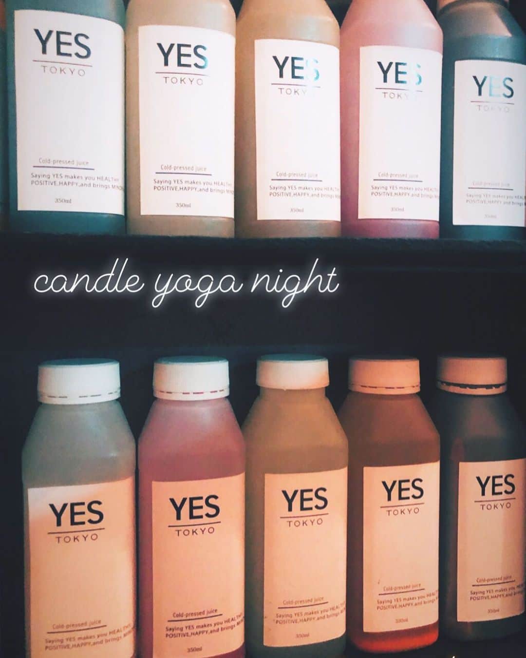 小澤名代さんのインスタグラム写真 - (小澤名代Instagram)「natty先生のCandle Yoga🕯 いい香りに包まれながら✨ @yestokyo  クレンズジュースを飲みながらヨガして、朝起きてから飲んでデトックスできるところが良き。 ・ ・ #yestokyo #nattyyoga #candleyoga #yogalife #yesyoga #yogaeveryday #detox #relax #clensingjuice #candlenight #healthylifestyle #イエスヨガ #ヨガ#キャンドルヨガ #クレンズジュース #デトックスヨガ #ヨガ好き #ヨガライフ」10月20日 23時21分 - ozawanayo