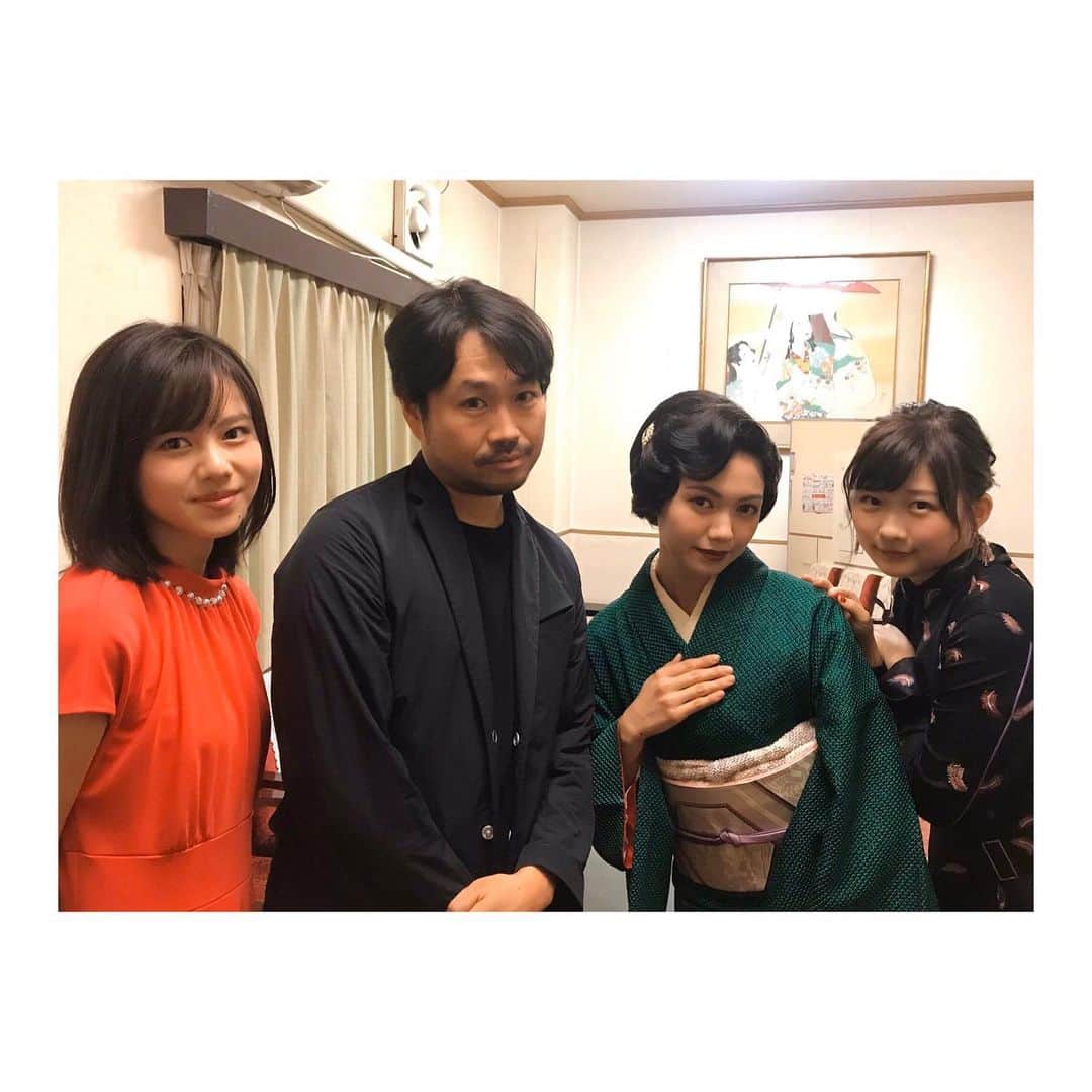 松風理咲のインスタグラム：「﻿ 京都国際映画祭に行ってきました✌︎﻿ 来てくださった皆さん、ありがとうございます！﻿ ﻿ ﻿ワンピース　@katespadejapan ﻿靴　@dianashoespress ﻿イヤリング　@cocoshnik_official ﻿ ﻿ #京都国際映画祭﻿ #二階堂ふみさん﻿ #伊藤沙莉さん﻿ #品田監督﻿ #生理ちゃん」