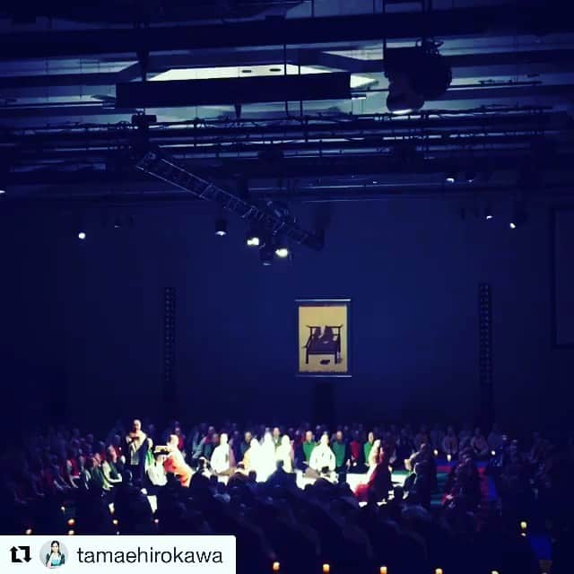 渋谷慶一郎のインスタグラム：「#Repost @tamaehirokawa with @get_repost ・・・ World Peace Gathering @keiichiroshibuy 渋谷さんと真言宗・藤原栄善さんによる新たな真言声明。弘法大師空海が開いた1200年の歴史ある高野山にて。」