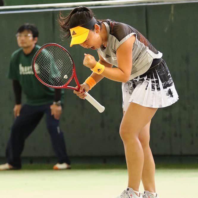 穂積絵莉のインスタグラム：「. HWO 浜松ウィメンズオープン優勝しました！ . 今日の優勝はわたしにとってとても意味のあるものです。 本当に、本当に、嬉しかった。 . 応援ありがとうございました！☺️✨ . photo by てらおさん . #hwo #hamamamtsu #tennis #winner」