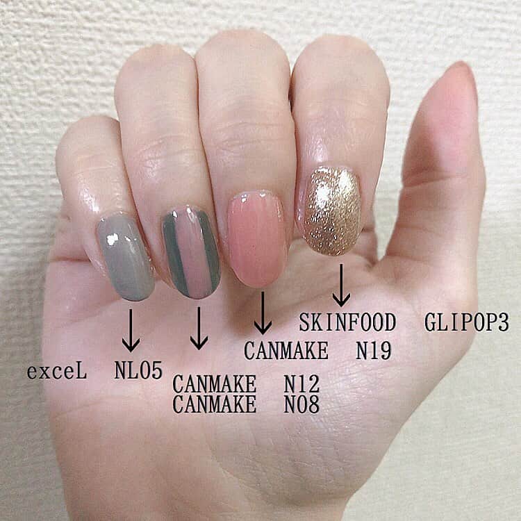 のインスタグラム：「＊ ＊ セルフネイルだよよよよよ💅🏻 ＊ 自爪弱いくんなので、 ネイルは基本的に自分でポリッシュを塗ります💫 ＊ ＊ ベースコートは#canmake  トップコートは#nailsinc ＊ ＊ #セルフネイル #ネイル #ネイルデザイン #カラフルネイル #自爪ネイル #ネイルポリッシュ #マニキュア #マニキュアネイル #マニキュアアート #キャンメイク #エクセルネイル #おしゃれさんと繋がりたい #ネイルアート #ネイルアートデザイン #nail #nails #nailstagram #nailpolishes #nailpolishlove #japanesegirl #japaneseactress #selfnail #nailart」