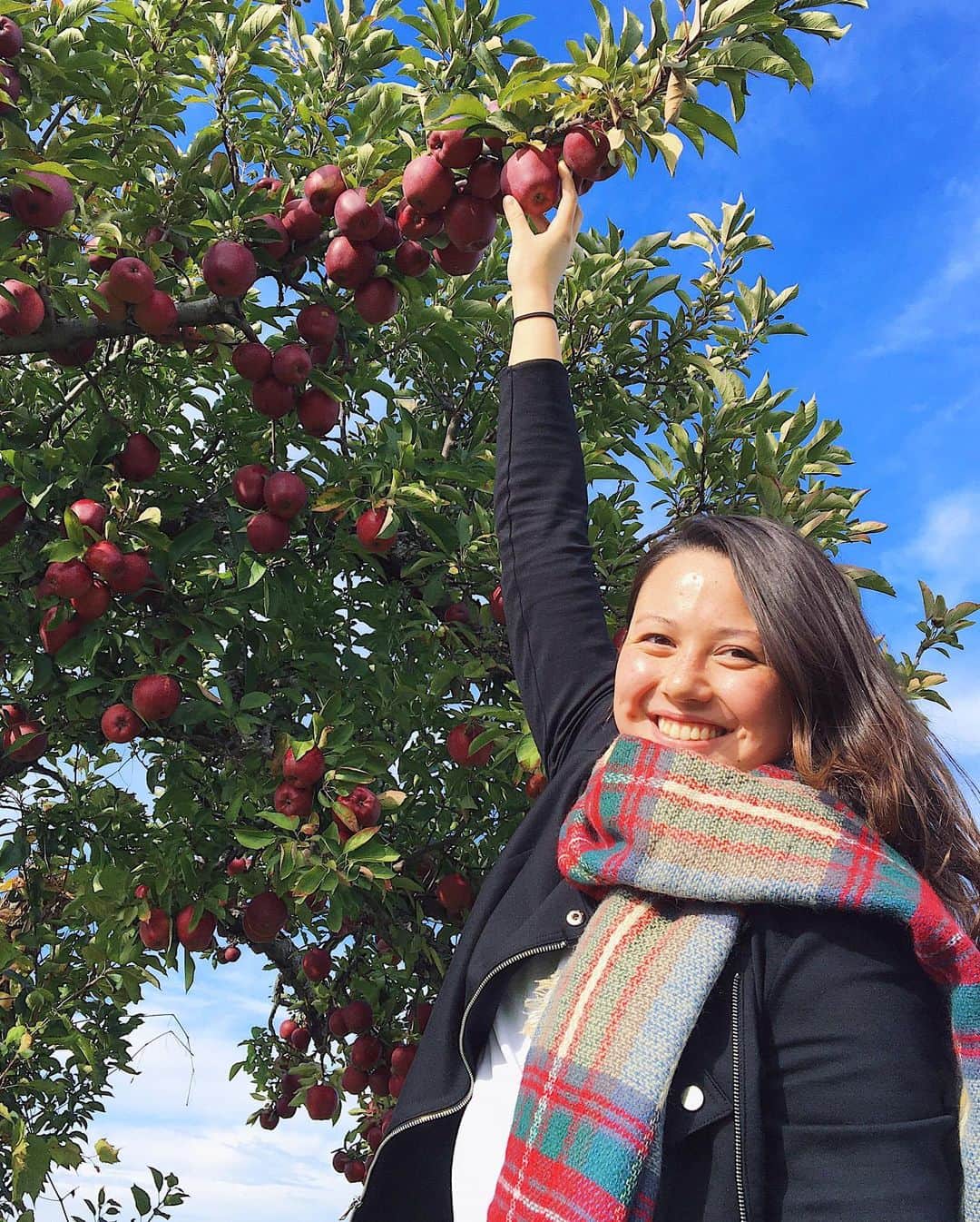 シボーン・バーナデット・ホーヒーさんのインスタグラム写真 - (シボーン・バーナデット・ホーヒーInstagram)「Let’s be honest - “apple picking 🍎 ” is just an excuse to take nice pictures in cute fall clothes 🍁 #fallfestivities」10月20日 21時37分 - siobhanhaughey01