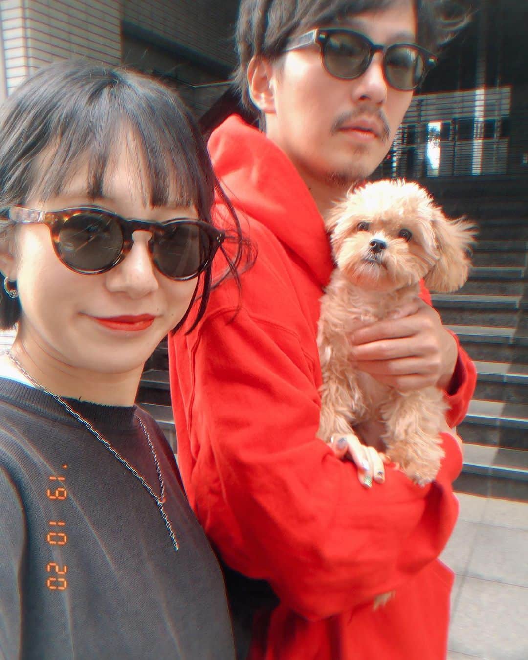 Manitasのインスタグラム：「今日は家族サービスの日👫🐶💕 👦🏻がはやめに起きてくれて少しだけお出かけしてとても平和な一日でしたぁ〜 コマニは今日もあんまり写真を撮らせてくれませんでした。ですがひたすらにかわいい🐶 #今日はとても平和な一日でした」