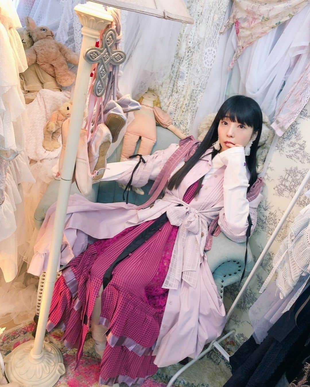相沢梨紗さんのインスタグラム写真 - (相沢梨紗Instagram)「GN🌙 . . . #rurumu #risaaizawa #dempagumi #japan #tokyo #fashion #purple #japanesegirl #sweetdreams #😴」10月21日 0時17分 - risacheeese
