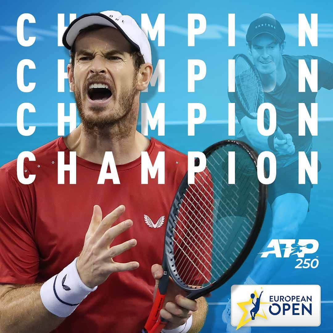 ATP World Tourさんのインスタグラム写真 - (ATP World TourInstagram)「This incredible story continues.  @andymurray is the 2019 @europeantennisopen champion 🏆」10月21日 1時39分 - atptour