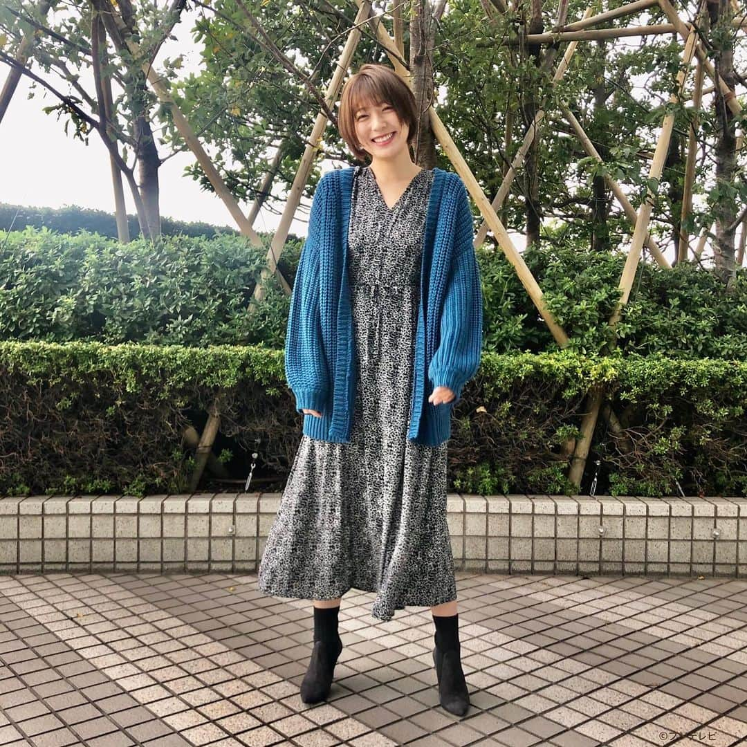 フジテレビ「めざましテレビ」さんのインスタグラム写真 - (フジテレビ「めざましテレビ」Instagram)「10月21日（月）きょう何着て行く？ ・ ファッション雑誌CanCamとコラボした お天気コーナー「きょう何着て行く？」 阿部華也子ちゃんの毎日のコーデを紹介♪ ・ 【きょうのコーデ】 カーディガン→#N. 1万1000円 ワンピース→#N. 9000円 靴→#セヴントゥエルヴサーティ 2万8000円 イヤリング→#アビステ 7000円 ・ 【コーデのポイント】 花柄ワンピースにざっくり編みのニットカーデを合わせた ガーリーカジュアルなコーデ💐 オーバーサイズのカーデを選べばこなれ感も出て🙆‍♀️ 足元はフィット感のあるソックスブーツで コンパクトにまとめるとバランスよくきこなせます👀✨ ・ #めざましテレビ #きょう何着て行く？ #阿部華也子 #今日のコーデ#コーデ #CanCam #今日のファッション#ootd #きょう何着て行く？は月〜金朝6時22分ごろ放送！」10月21日 17時46分 - mezamashi.tv