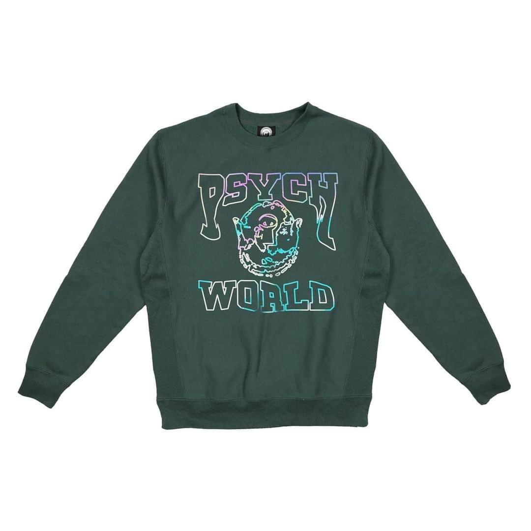 HYPEBEASTさんのインスタグラム写真 - (HYPEBEASTInstagram)「@hypebeaststyle: @psychworld has dropped a new psychedelically-tinged collegiate crewneck with iridescent block lettering in black, olive and cream white. Pick up one now from its webstore. ⁠⠀ Photo: Psychworld⁠⠀」10月21日 11時33分 - hypebeast