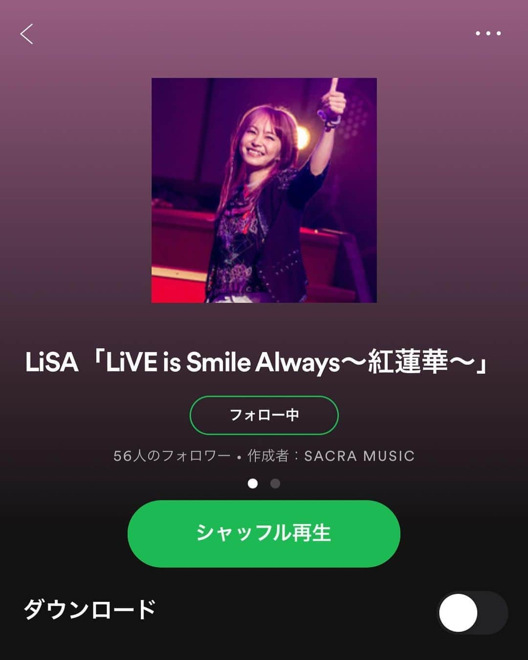 LiSAさんのインスタグラム写真 - (LiSAInstagram)「Spotify様にて、　#紅蓮華ツアー　のプレイリスト公開しました。 サブスク解禁で、新曲「unlasting」も一緒に解禁しました。  RT "#unlasting" の先行フル配信にあわせて "#紅蓮華" など全楽曲がSpotifyで聴けるようになりました‼️ https://app.adjust.com/abuwqb?deep_link=spotify%3A%2F%2Fartist%2F0blbVefuxOGltDBa00dspv&campaign=&adgroup=&creative=&label=sp_cid%3Ac829115be97e848b069a83ad36e21d62&tracker_limit=200000&redirect=http%3A%2F%2Fopen.spotify.com%2Fartist%2F0blbVefuxOGltDBa00dspv%3Fnd%3D1」10月21日 11時53分 - xlisa_olivex