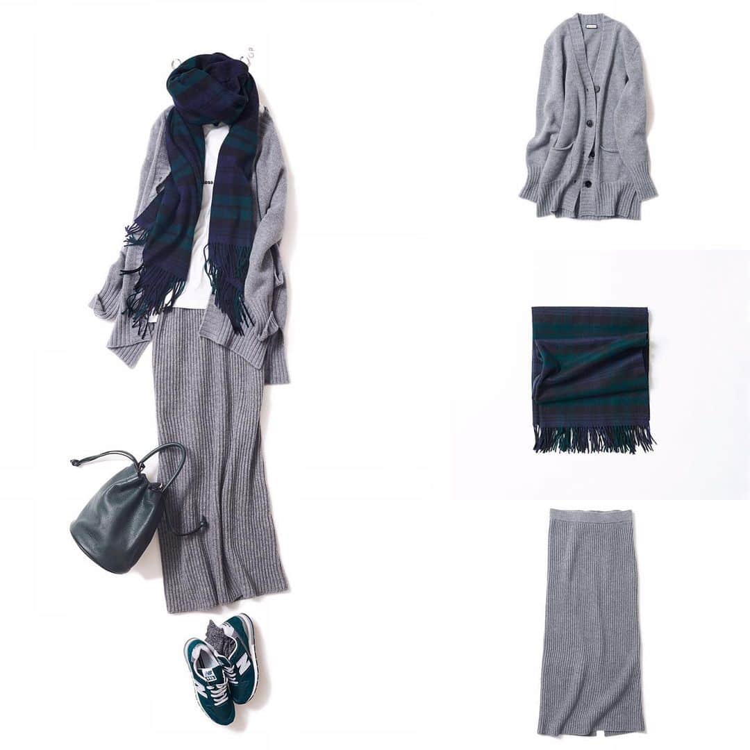 K.KSHOP_officialさんのインスタグラム写真 - (K.KSHOP_officialInstagram)「NEW♦️Coordinate ・ 2019-10-21 ・ +greenで、秋 ・ outer : #annina tops : #soft  skirt : #annina accessory : #anthemforthesenses  bag : #ruedesfleurs shoes : #newbalance other :  #johnstons ・ #kkcloset #kkshop #菊池京子 #kyokokikuchi #style #コーデ #coordinate #code #fashion #コーディネート #ootd #wear #カジュアル#happy #秋冬 #relax #グラデーション #stole #cardigan #knitskirt #italy」10月21日 12時59分 - k.kshop_official