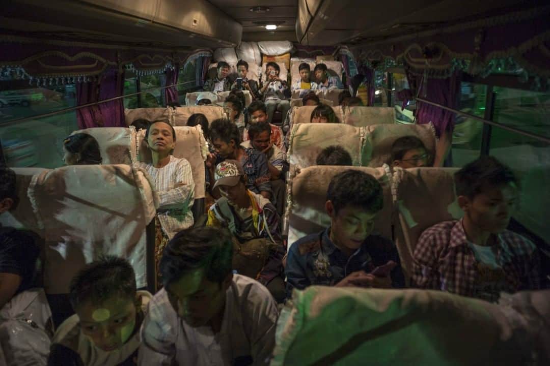 National Geographic Travelさんのインスタグラム写真 - (National Geographic TravelInstagram)「Photo by @coryrichards | Myanmar, also known as Burma, is the largest of the mainland Southeast Asian states. During an expedition for National Geographic in an attempt to climb Hkakabo Razi, my team and I passed through Myanmar to access the base of the climb. It required buses, motorcycles, and eventually an arduous approach on foot. Pictured here, one of the many transportation scenes from our journey to the base of Hkakabo Razi. Shot #onassignement for #natgeo. Follow me @coryrichards for more #travel, #adventure, and #culture from around the world.」10月21日 13時07分 - natgeotravel