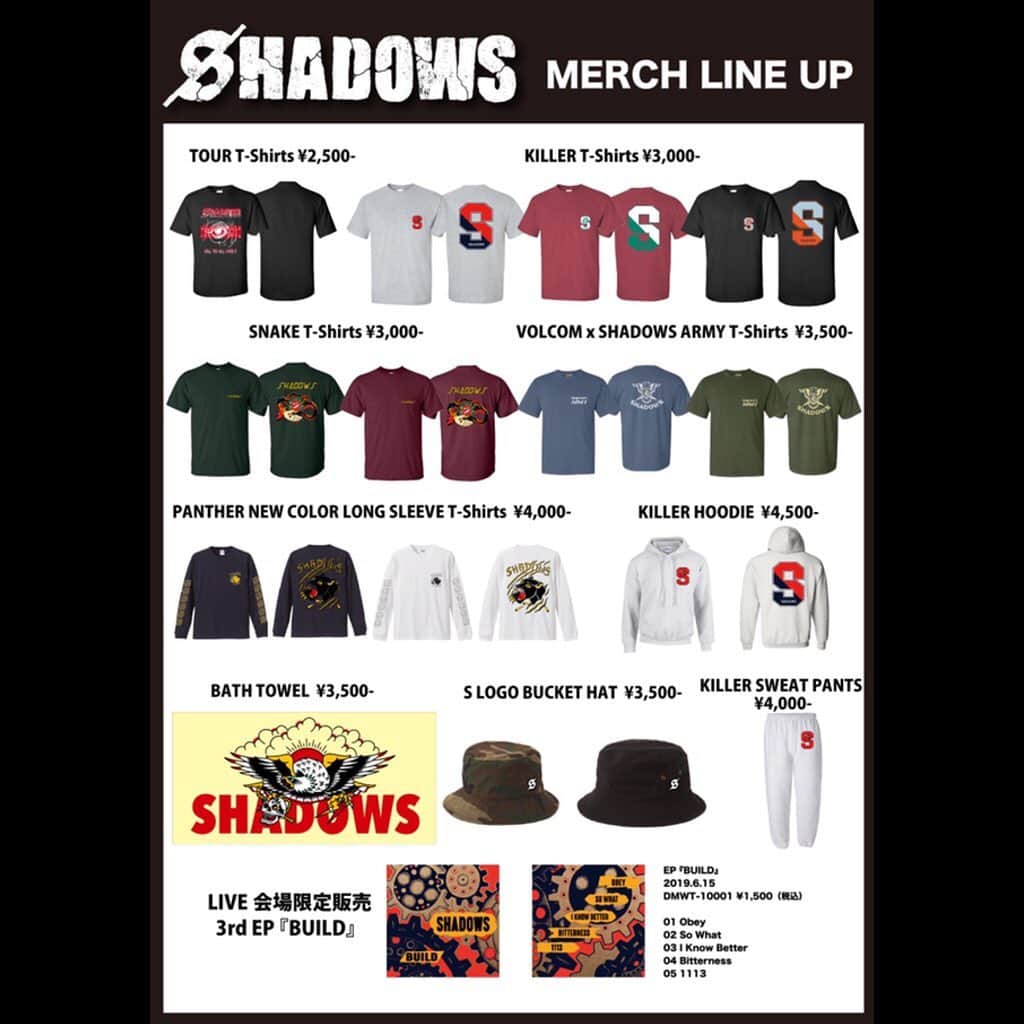 SHADOWSさんのインスタグラム写真 - (SHADOWSInstagram)「‪本日SHADOWS “SELL ‘EM ALL TOUR II” ファイナル TSUTAYA O-WEST！w/  #ENTH‬ ‪Thank You SOLD OUT！‬ ‪18:00 OPEN / 19:00 START‬ ‪•先行物販 16:30〜‬ ‪#ShadowsJapan #SellEmAllTourII‬」10月21日 13時32分 - shadows_japan